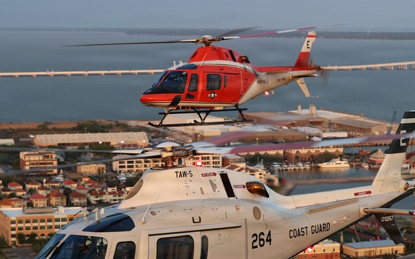 TH-73A "Thrasher" sunset formation flight