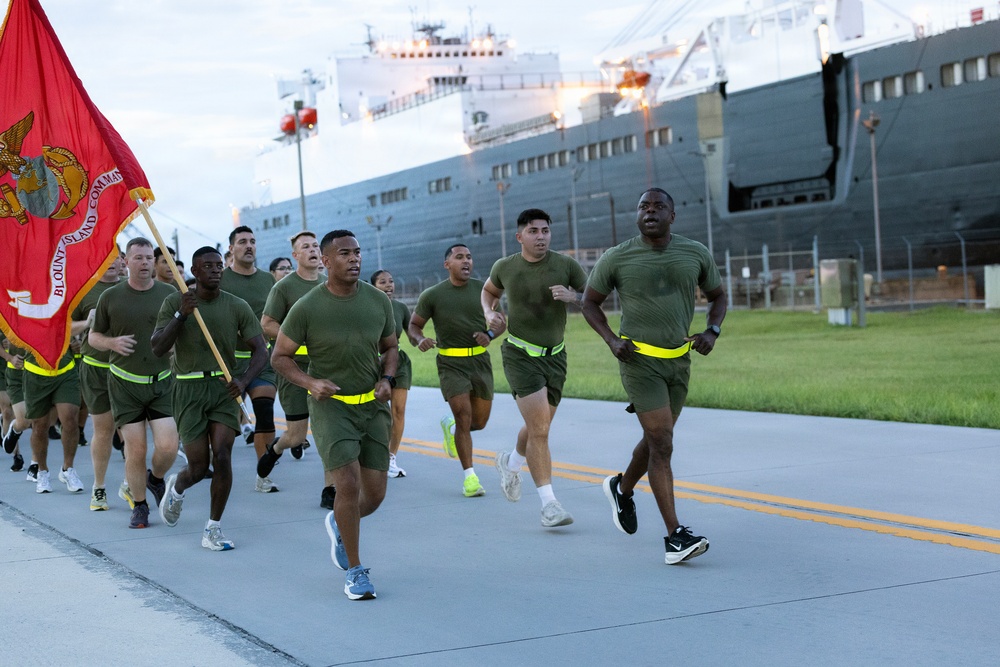 Blount Island Command marks 40 years, renames road for founding commander Len Loving