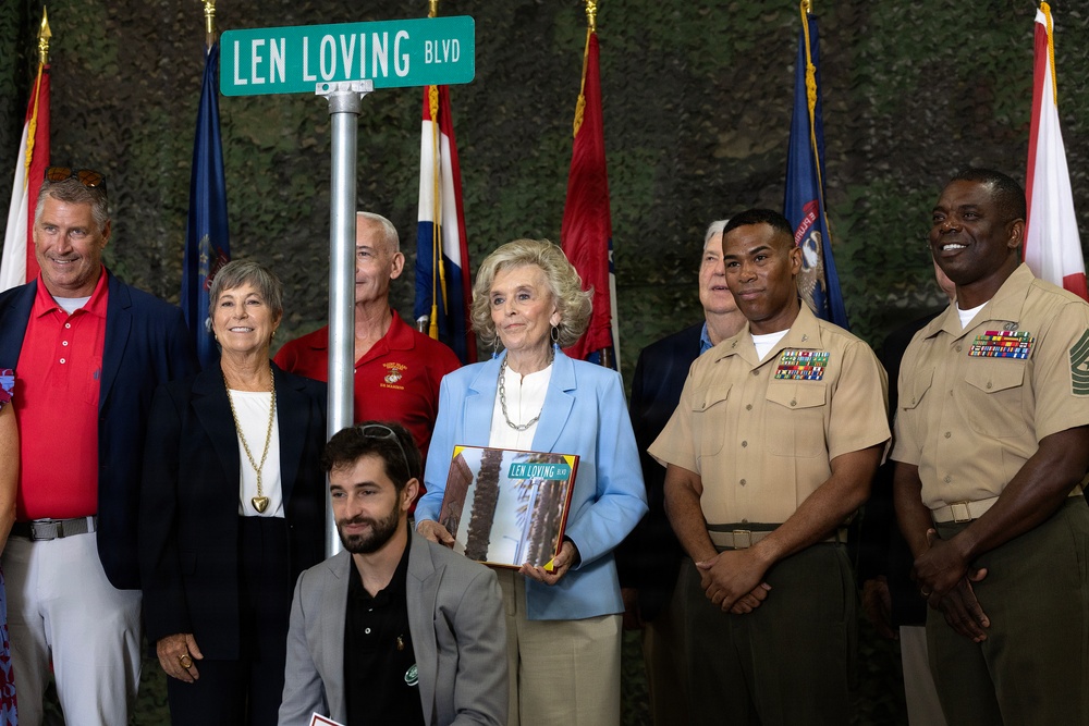 Blount Island Command marks 40 years, renames road for founding commander Len Loving