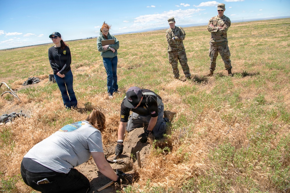 Oregon National Guard Soldiers and civilian employees learn about Eastern Oregon’s Borrowing Owls
