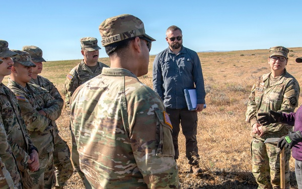 Oregon National Guard Soldiers and civilian employees learn about Eastern Oregon’s Borrowing Owls