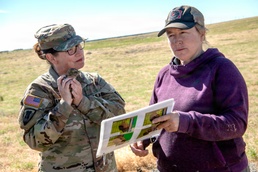 Oregon National Guard Soldiers and civilian employees learn about Eastern Oregon’s Borrowing Owls