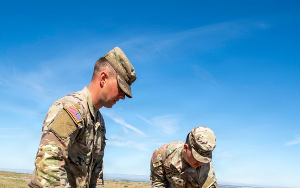 Oregon National Guard Soldiers and civilian employees learn about Eastern Oregon’s Borrowing Owls