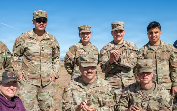 Oregon National Guard Soldiers and civilian employees learn about Eastern Oregon’s Borrowing Owls