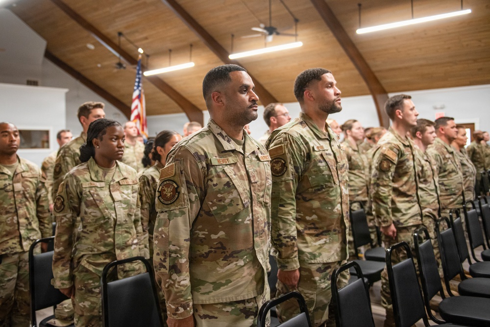 Skeens takes command of the 123rd Force Support Squadron