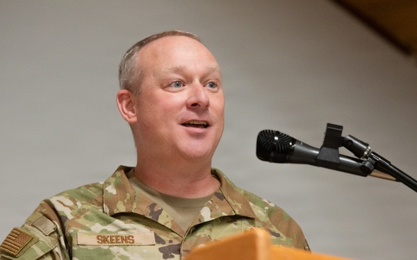 Skeens takes command of the 123rd Force Support Squadron