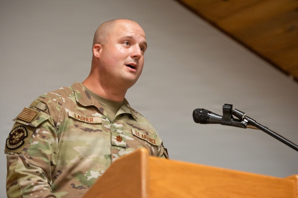 Lasher takes command of the 123rd Logistics Readiness Squadron
