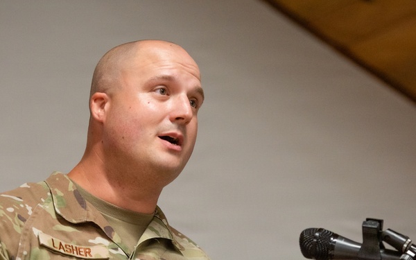Lasher takes command of the 123rd Logistics Readiness Squadron