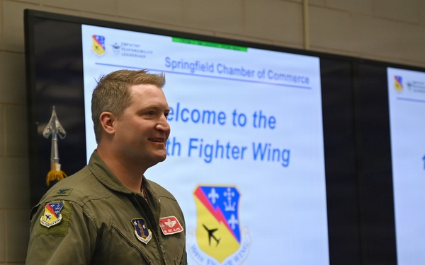 104th Fighter Wing hosts Springfield Chamber of Commerce Breakfast