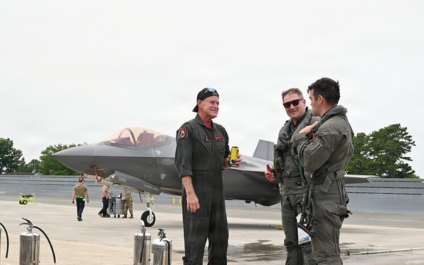 104th Fighter Wing Celebrates Flight Surgeon's Fifteen Years of Service with Fini Flight