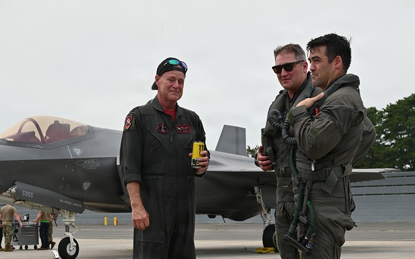 104th Fighter Wing Celebrates Flight Surgeon's Fifteen Years of Service with Fini Flight