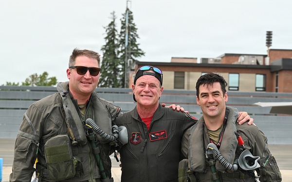 104th Fighter Wing Celebrates Flight Surgeon's Fifteen Years of Service with Fini Flight
