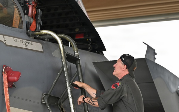 104th Fighter Wing Celebrates Flight Surgeon's Fifteen Years of Service with Fini Flight