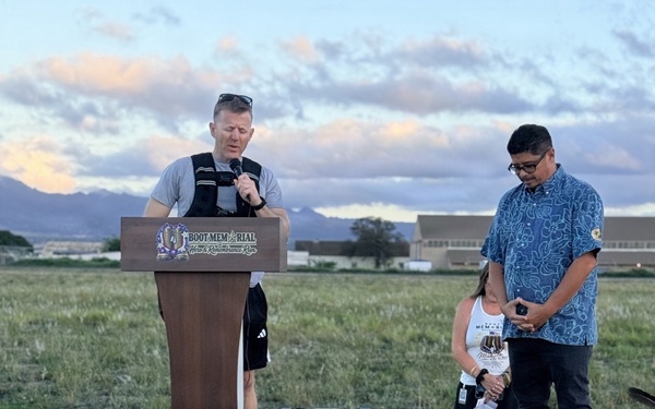JBPHH Service Members Honor Fallen at Boot Memorial Run