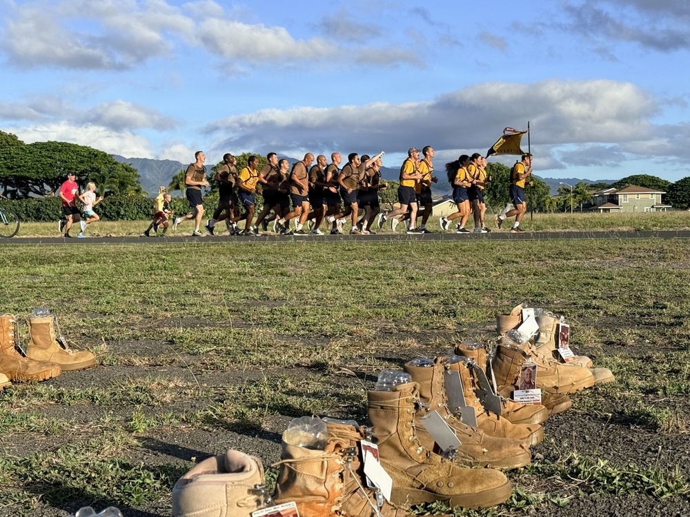 JBPHH Service Members Honor Fallen at Boot Memorial Run