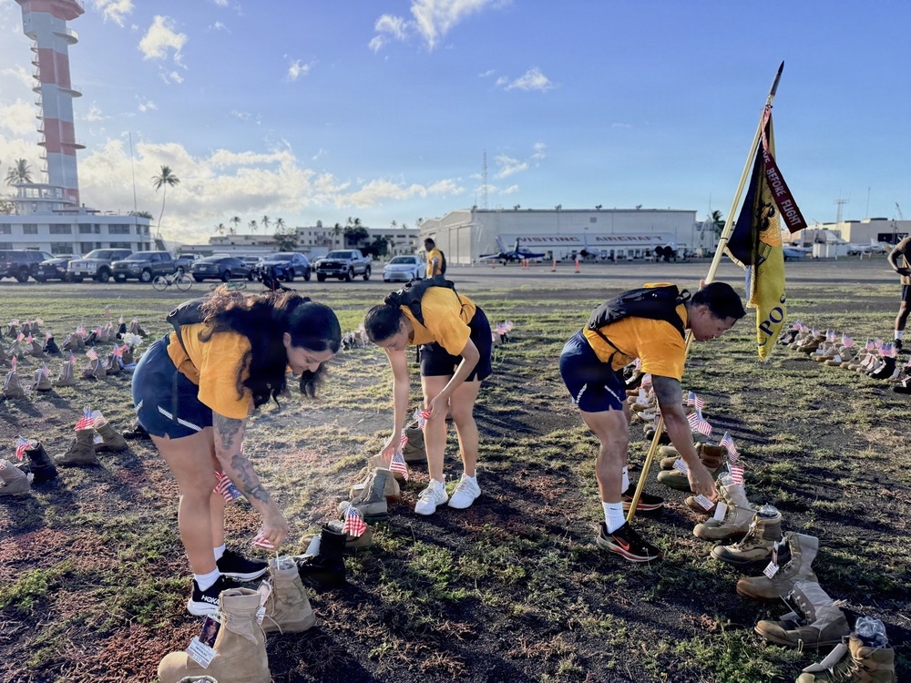JBPHH Service Members Honor Fallen at Boot Memorial Run