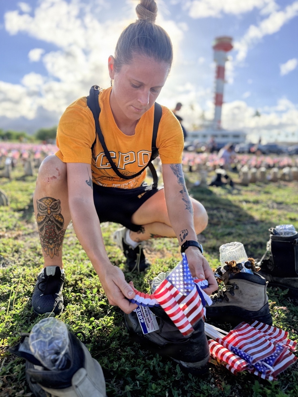 JBPHH Service Members Honor Fallen at Boot Memorial Run