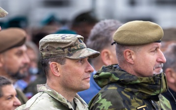 U.S. Soldiers participate in BPTA and NATO FLF Battle Group-Poland anniversary ceremony