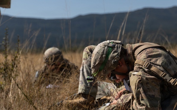 1st Armored Division candidates participate in land navigation