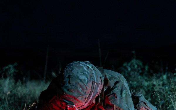 1st Armored Division candidates participate in land navigation