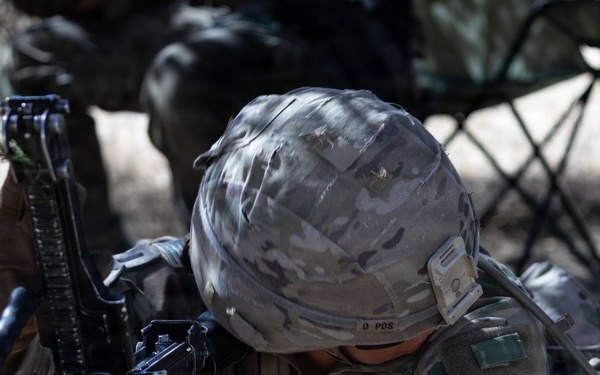 1st Armored Division candidates participate in weapons lanes