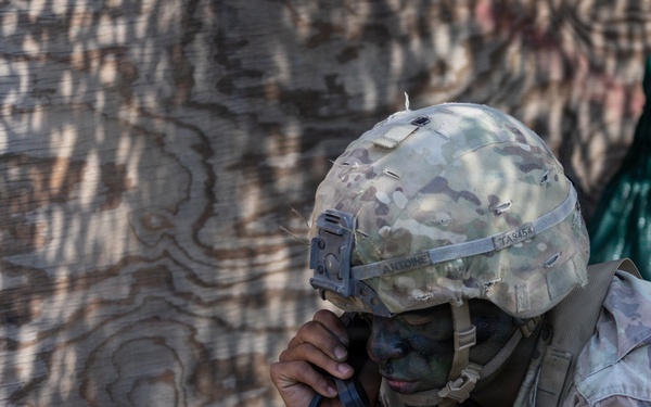 1st Armored Division candidates participate in patrol procedure lanes