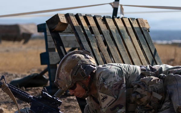 1st Armored Division candidates participate in patrol procedure lanes