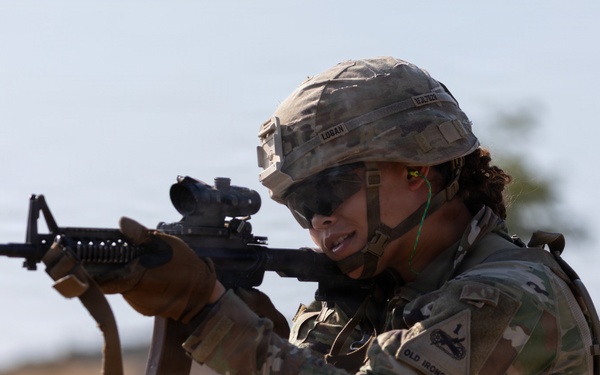 1st Armored Division candidates participate in patrol procedure lanes