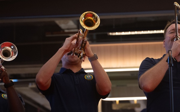 Pacific Partnership Band and Malaysian Armed Forces Band holds concert at Imago Shopping Mall in Kota Kinabalu, Malaysia