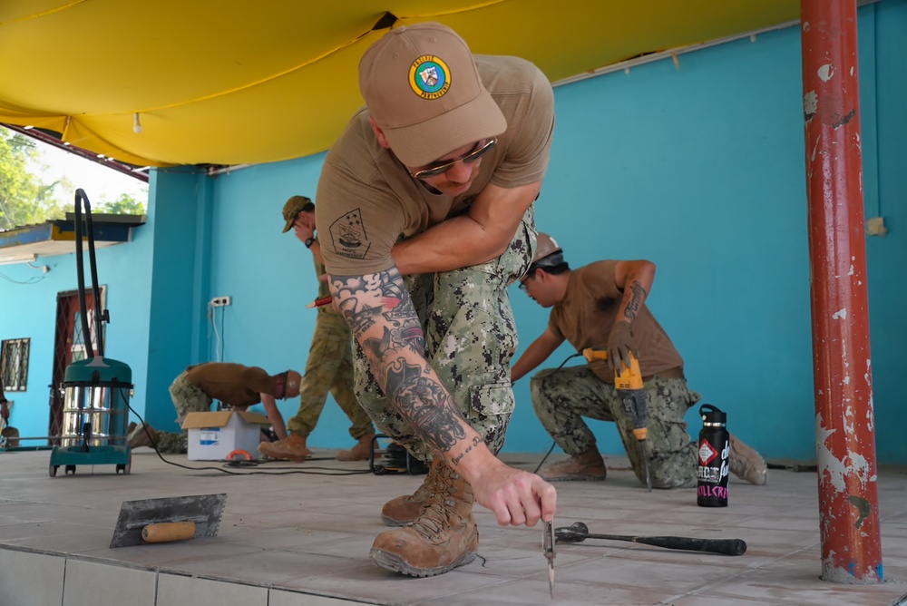 NMCB-5 continues construction at SK Babagon Toki Various School Renovations in Kota Kinabalu, Malaysia