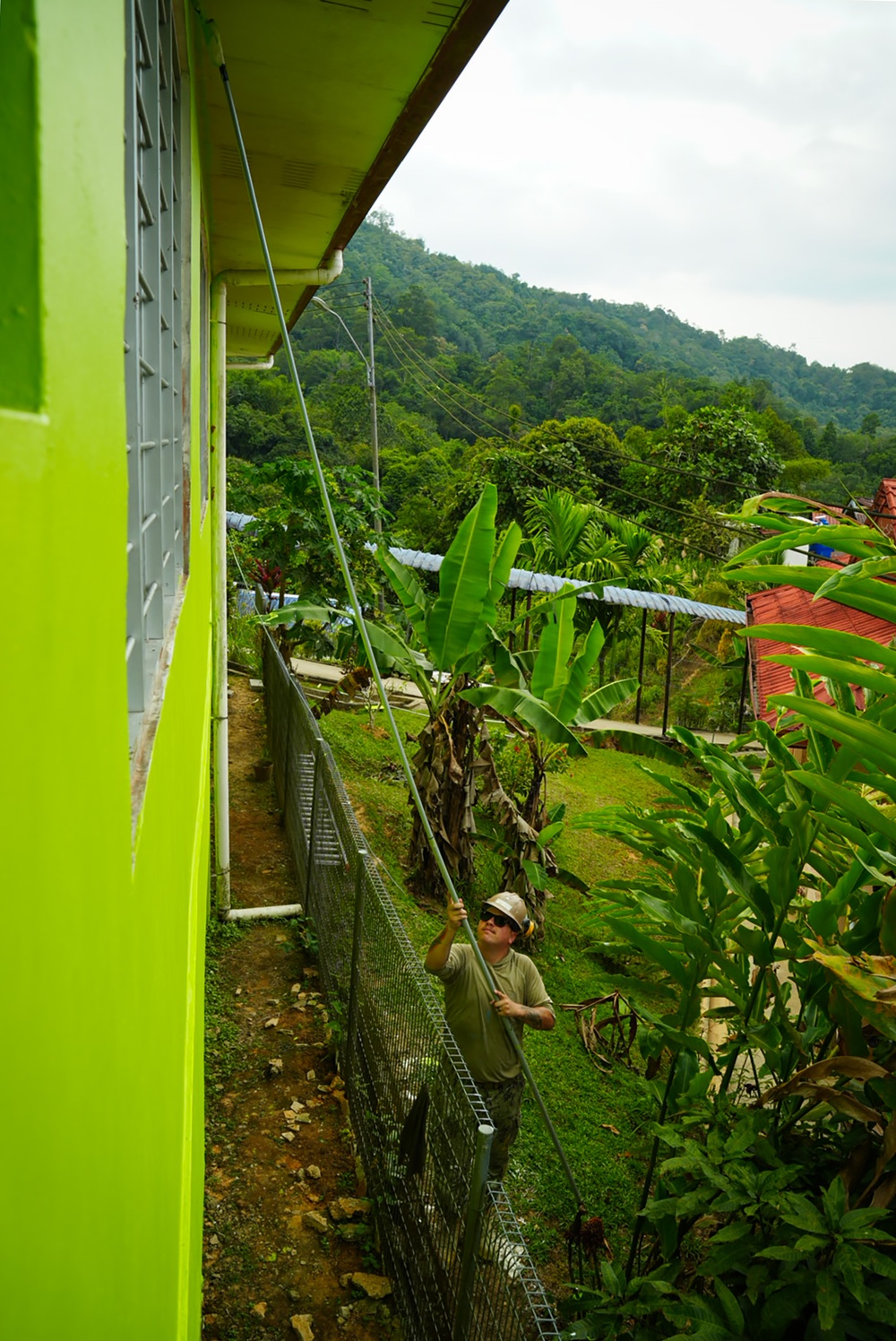 NMCB-5 continues construction at SK Babagon Toki Various School Renovations in Kota Kinabalu, Malaysia