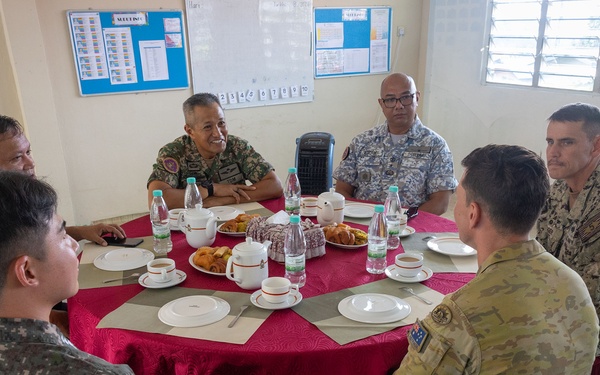 Naval Mobile Construction Battalion 5 Commander and MAF LT GEN visit Babagon Toki during PP26