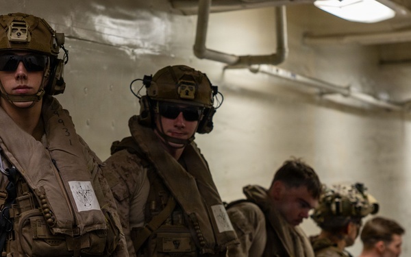 U.S. Marines Conduct Routine Operations aboard USS Boxer