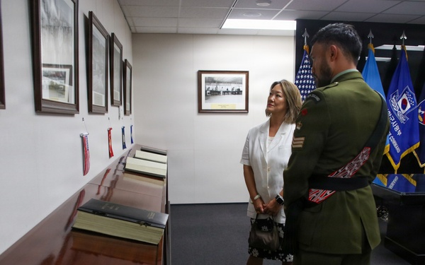 Ms. Jean Lee visits Armistice Room