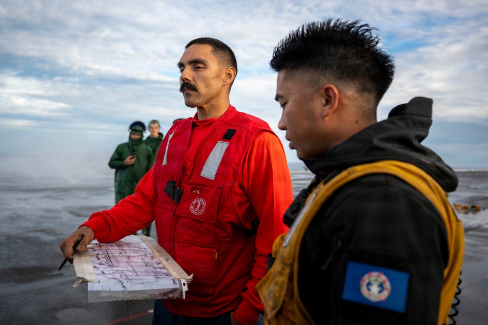 USS Theodore Roosevelt Countermeasure Washdown