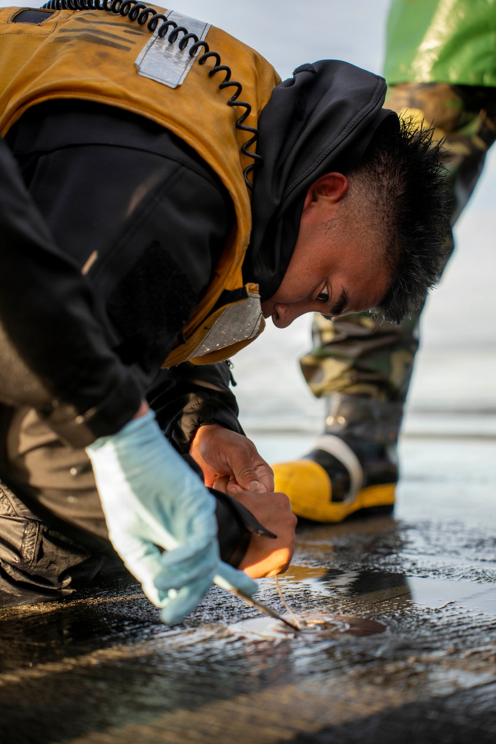 USS Theodore Roosevelt Countermeasure Washdown