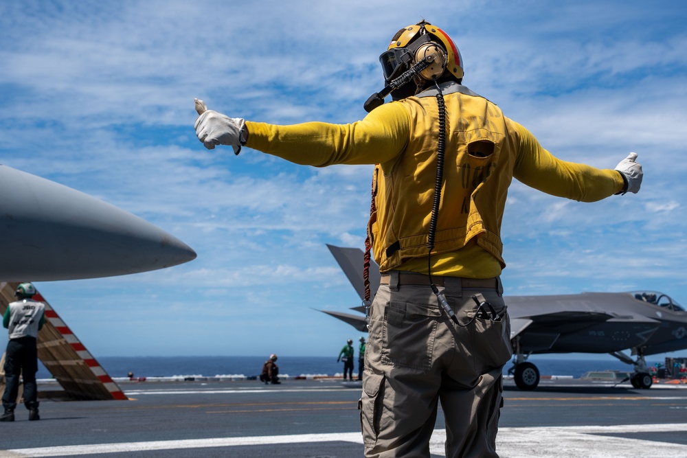 USS Theodore Roosevelt conducts flight operations
