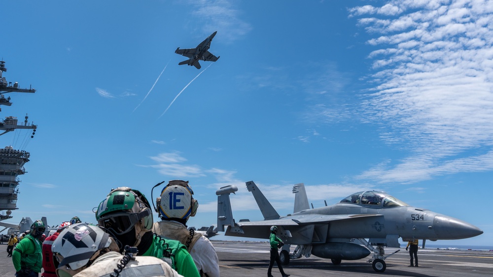 USS Theodore Roosevelt conducts flight operations
