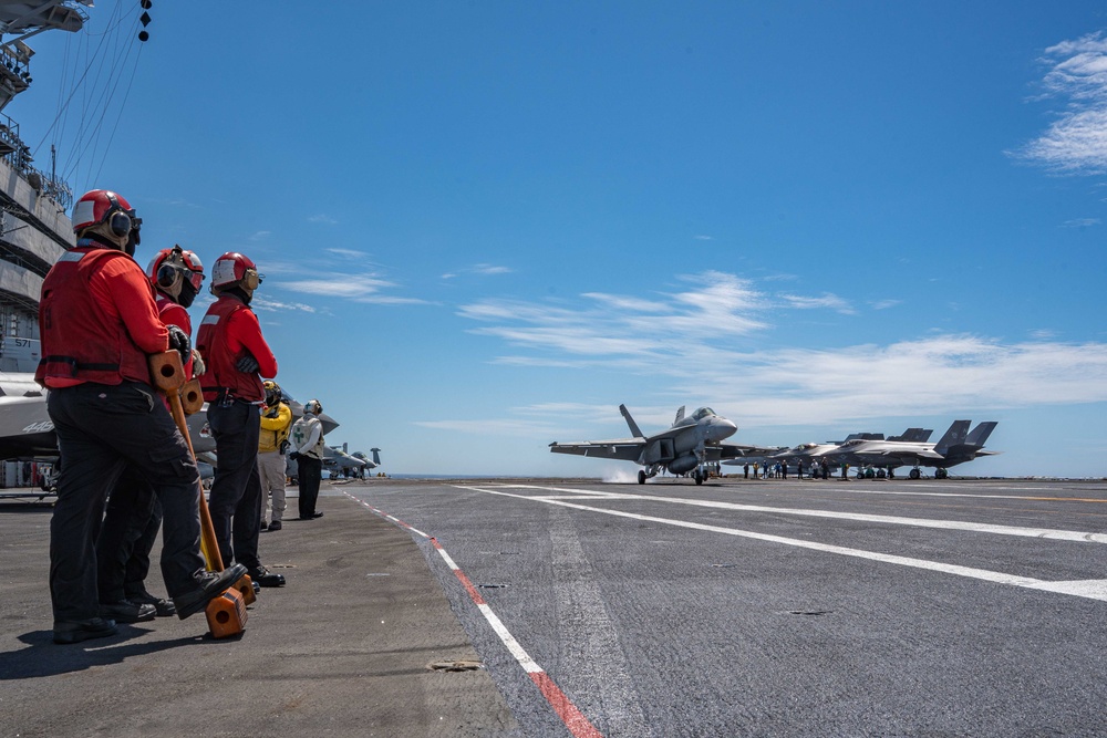 USS Theodore Roosevelt conducts flight operations