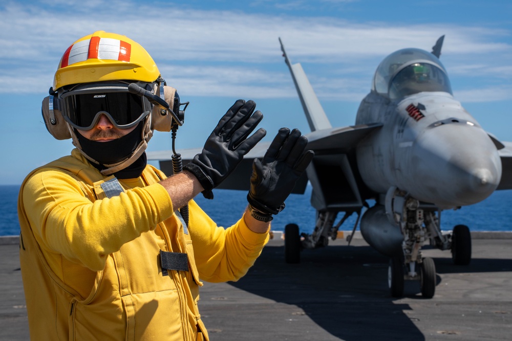 USS Theodore Roosevelt conducts flight operations