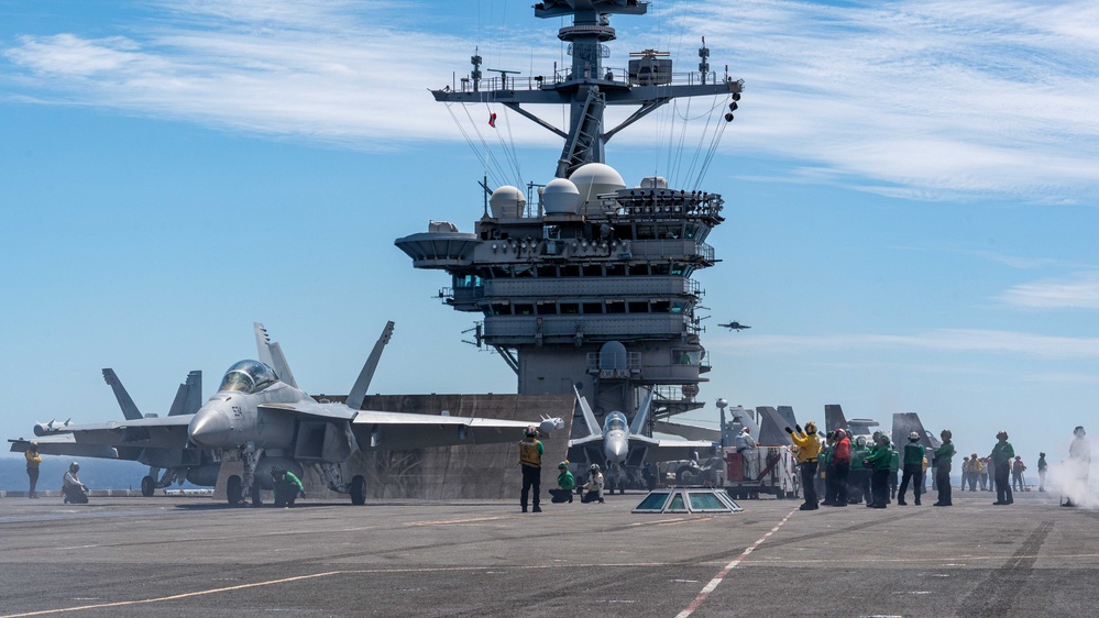 USS Theodore Roosevelt conducts flight operations