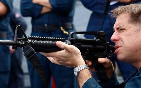 John Finn Conducts A Weapons Familiarization Training