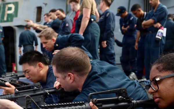 John Finn Conducts A Weapons Familiarization Training