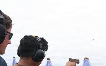 John Finn Conducts A Small Arms Live-Fire Exercise