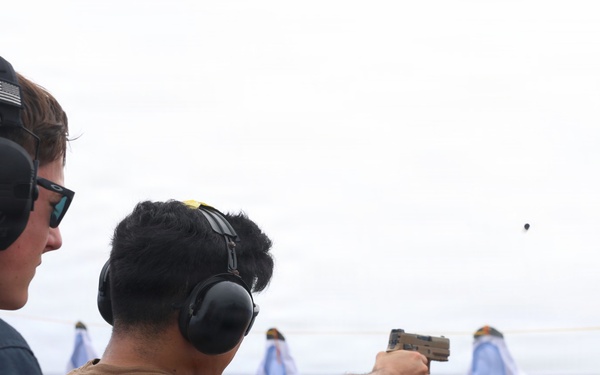John Finn Conducts A Small Arms Live-Fire Exercise