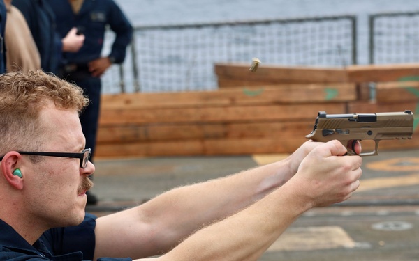 John Finn Conducts A Small Arms Live-Fire Exercise