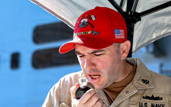 USS Iwo Jima Commences 80/10 Damage Control Evolution