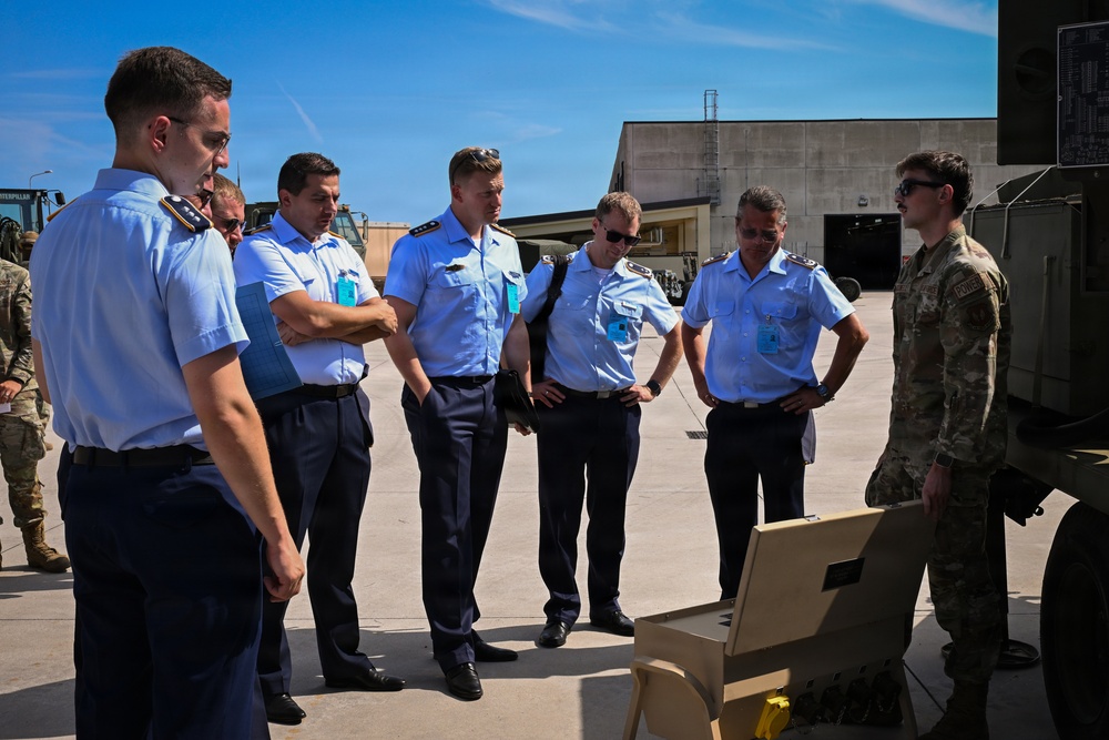 German Air and Space Force Headquarters Delegation visits 606th ACS