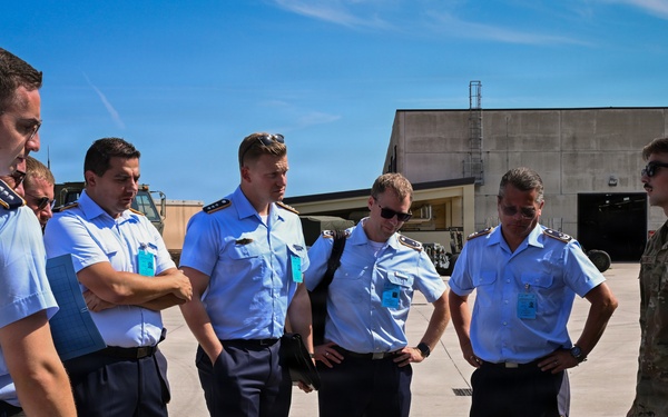 German Air and Space Force Headquarters Delegation visits 606th ACS
