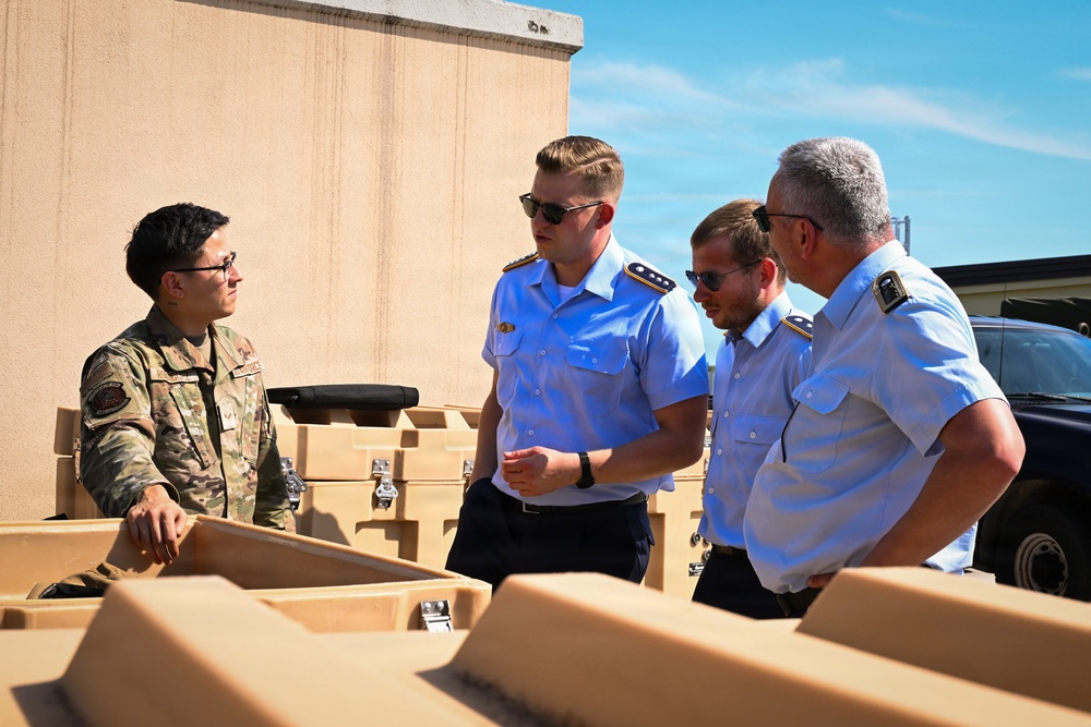 German Air and Space Force Headquarters Delegation visits 606th ACS